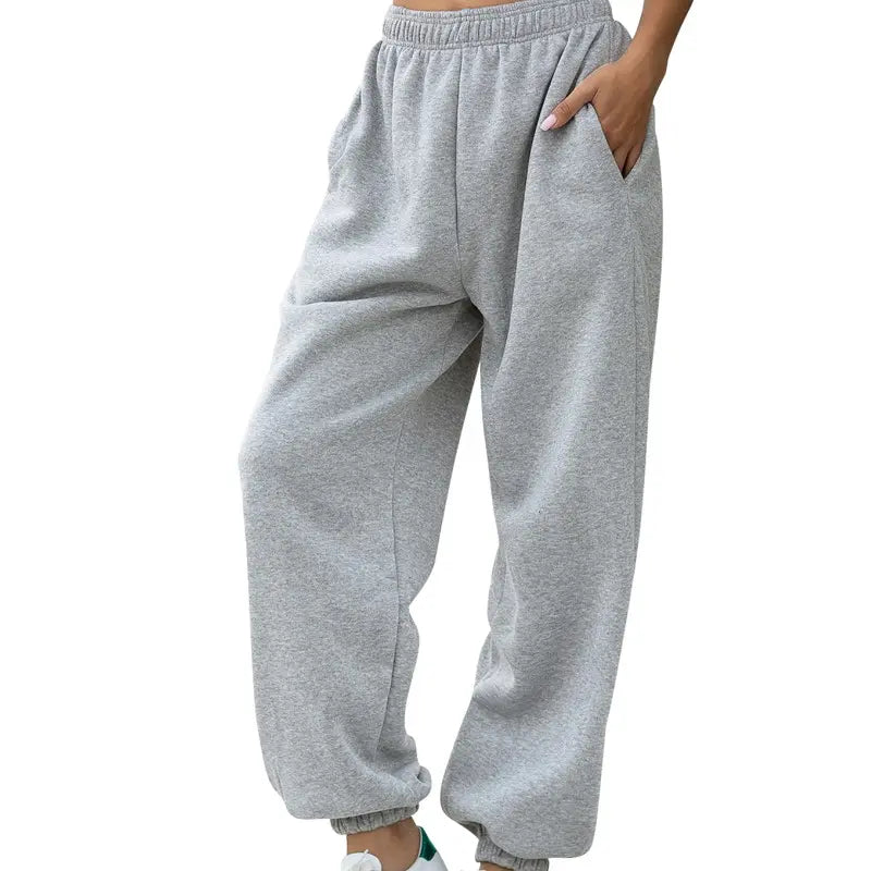 Women'S High Waisted Sweatpants Workout Active Joggers Pants Baggy Lounge Bottoms