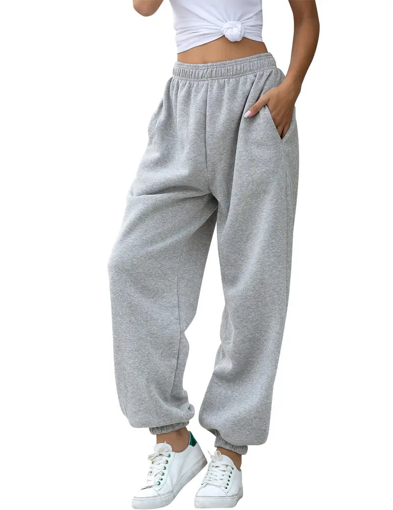 Women'S High Waisted Sweatpants Workout Active Joggers Pants Baggy Lounge Bottoms
