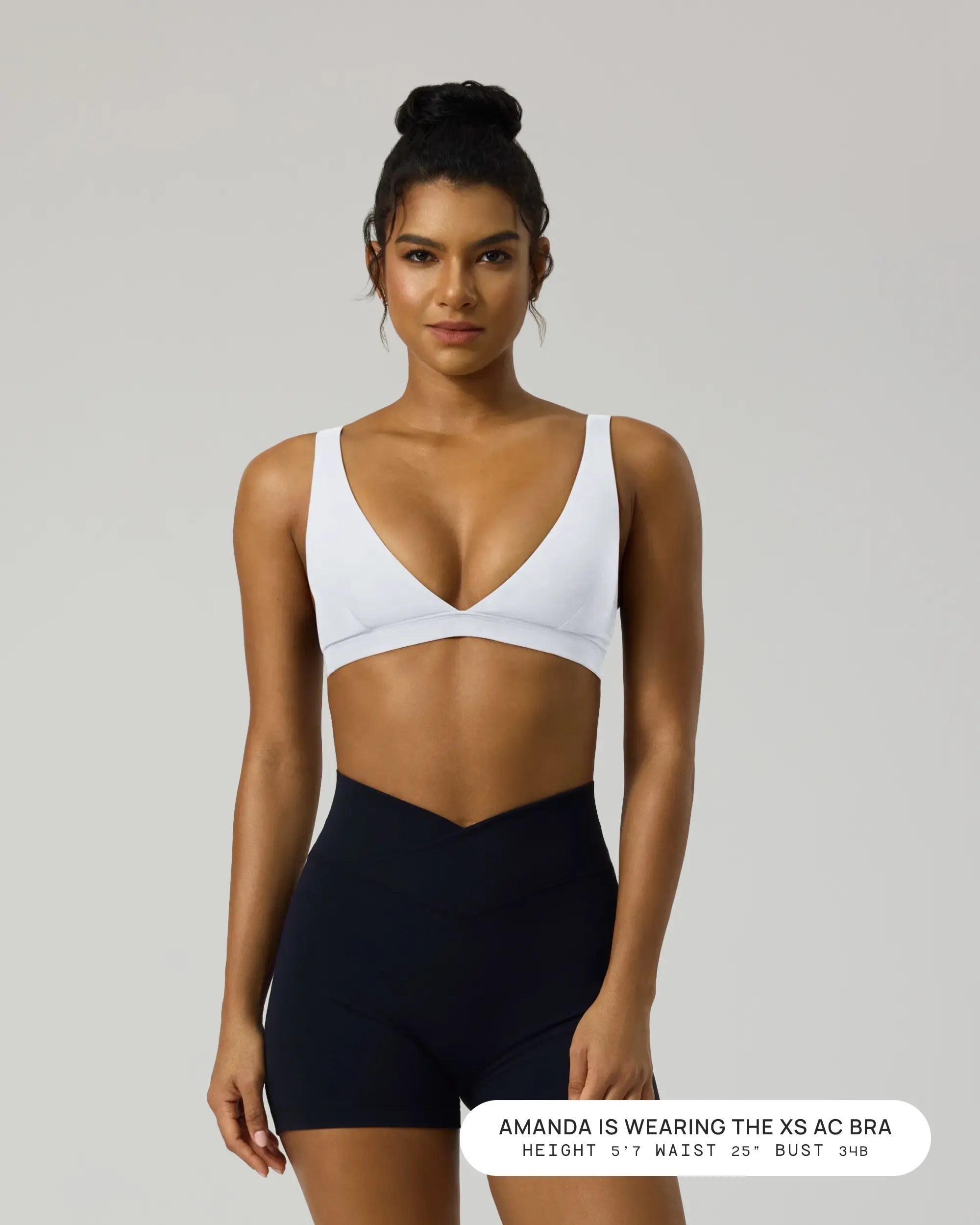 PAVOI ACTIVE Deep V Neck Sports Bra for Women - Low Coverage Open Back V Plunge Low Cut Workout Bra with Removable Pads - Flexflow